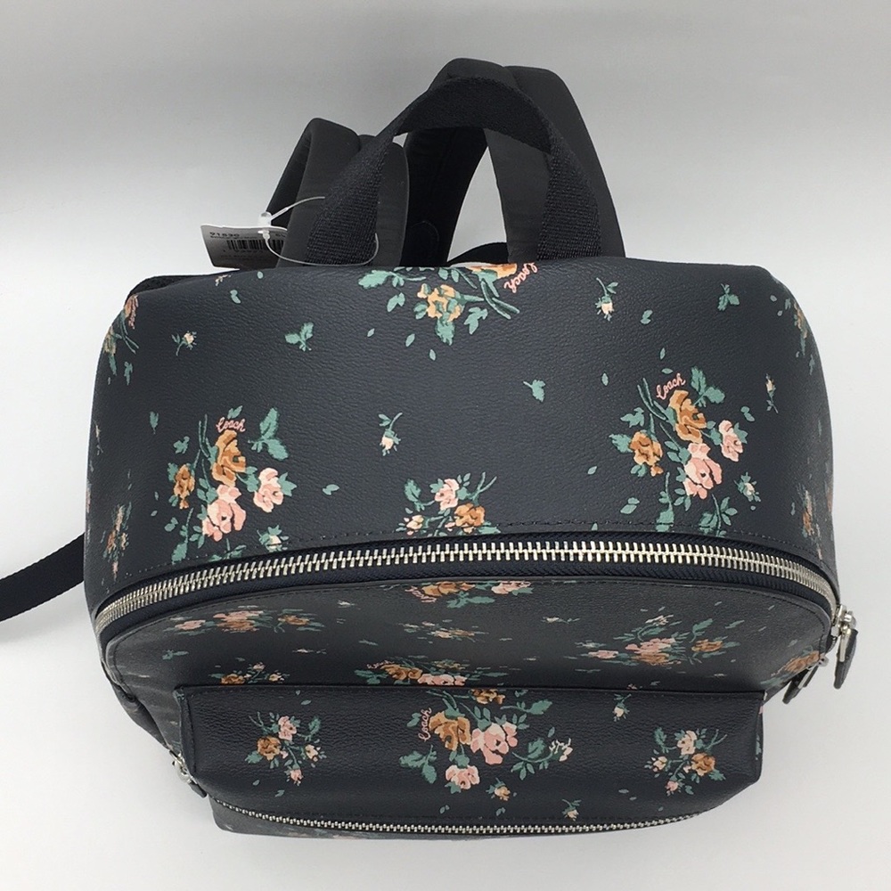 COACH MEDIUM CHARLIE BACKPACK WITH ROSE BOUQ. PRT - Picture 9 of 16